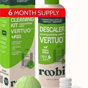 Roobi Vertuo Compatible Cleaning Kit 6 Cleanings Nespresso Breville Delonghi NIB